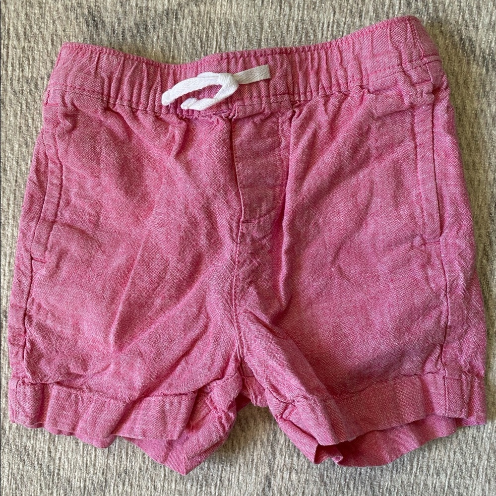Janie and Jack pull on linen shorts
